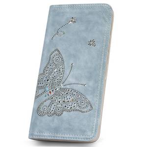lot 4413 image: KITEVIUN RFID Wallet Women Ultra Slim Thin Womens Wallet Compact Clutch Long Ladies Wallet for Women BLUE