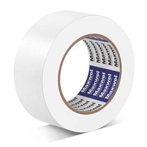 lot 4473 image: Maxwel Manufacturing Duct Tape White Heavy Duty - 1.88 in 35 Yds Waterproof No Residue Strong Adhesive Duct Tape Tearable for Indoor Outdoor Use,Multi Purpose Home Repair