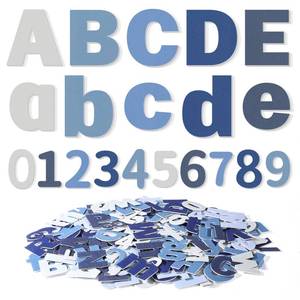 lot 4494 image: Breling 310 Pieces Felt Letter Bulletin Board Letters Sticker with Number 2 Bulk Self Adhesive ABC Upper Lowercase Sticky Letter for Xmas Gift Bulletin Board Classroom(Dark Color)