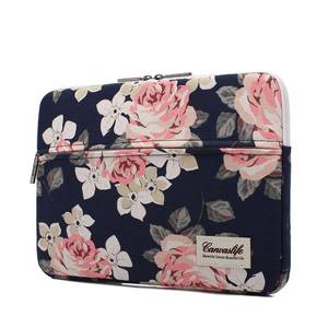 lot 6286 image: Canvaslife White Rose Patten Laptop Sleeve 14 inch 14.0 inch Laptop case Bag