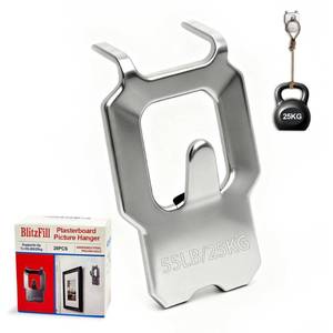 lot 6334 image: Claw Drywall Picture Hangers, Heavy Duty 55LB No Damage Wall Hooks for Hanging Pictures, Mirrors & Art Frames, Easy No Drill Installation, Strong Nail-Free Hangers, 20-Pack (Renter Friendly)