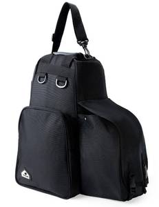 lot 6364 image: FitsT4 Sports Equestrian Boot Bag Comfort Grip Multi-Functional Horse Riding Gear Pack for Helmet Horsewhip Padded Divider Equipment