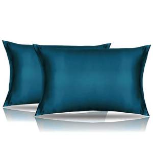 lot 6384 image: Toddler Pillow Cases 14 x 20 2 Pack Travel Pillowcase Breathable Silky Soft Baby Pillow Cases Deep Sea Blue Kids Satin Pillowcase Envelope Style