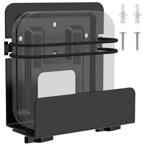 lot 6410 image: Cable Box Mount, Modem Mount, Adjustable Cable Box Wall Mount Bracket for Small and Wide Devices, Compatible with Media Players, Cable Boxes, Modems, DVD Players