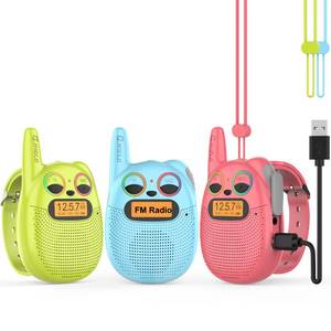 lot 6411 image: Qniglo Walkie Talkies for Kids, 3 Miles Long Range 22 Channels 2 Way Radio for Boys Girls Ages 3-12, Walkie Talkies for Outdoor Camping Hiking, EasterBirthday Presents for 4 5 6 7 8 Year Old
