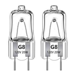 lot 6416 image: Ddlisu G8 Halogen Bulb 20W 120V, Warm White 2700K, Dimmable G8 Bulb for GE Microwave Under Cabinet Puck Lights Kitchen Hood Landscape Lights, 2 Pack