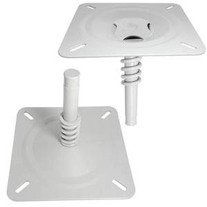 lot 6427 image: EWEGERT Boat Seat Base Pedestal Boat Seat Pin Mount Plated for 34�� Marine Pedestal Post, Zinc Plated Steel Swivel Mount Compatible for Marine Pontoon & Jon Boats, Black��2Pack��