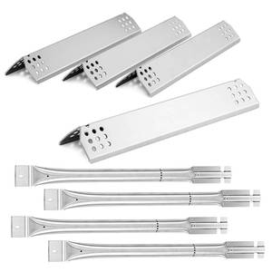lot 6432 image: Charbrofire 780-0832C Heat Plates Burner Grill Replacement Parts for NXR Grill Parts NXR 780-0832C Stainless Steel Heat Shield Burner Tube 4 Pieces