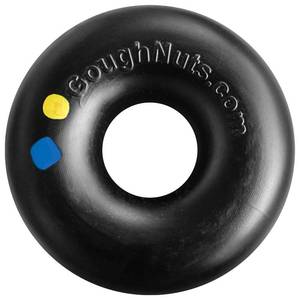 lot 6458 image: Goughnuts �� Dog Toys for Aggressive Chewers  Virtually Indestructible Dog Toys for Large Breeds Such as Pit Bulls  Heavy Duty Dog Toy  Black