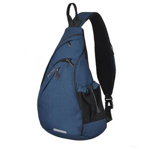 lot 11833 image: mixi Sling Bag Men Backpack Unisex One Shoulder Bag Hiking Travel Backpack Crossbody with USB Port for Men Women Versatile Casual Daypack-17 inch,Dark Blue