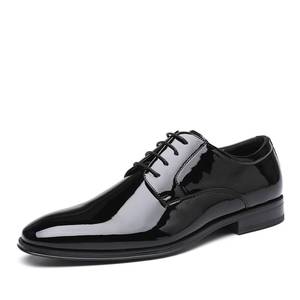 lot 11847 image: DECARSDZ Mens Classic Formal Oxford Lace-up Patent Leather Shoe for Men Wedding Suit Tuxedo Dress Shoes