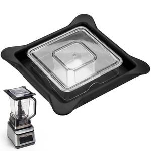 lot 12034 image: Afarnook Commercial Blender Lid Blender Vented Latching Cover Replaces Compatible with Square Clear Plug for Commercial Blenders Jars