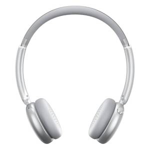 lot 12065 image: LORELEI Q60 Wireless Bluetooth On Ear Headphones��Built-in Micphone, 40 Hours Up Battery Life, Lightweight ��Bass Mode, Memory Earmuffs (Silver)