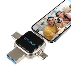 lot 12079 image: Photo Stick Flash Drive,LONGWIND 512GB USB 3.0 High Speed Thumb Drive,USB Memory Stick Portabl External Easy Backup Photo Storage for PhoneAndroidPCLaptopTablet (Silver)