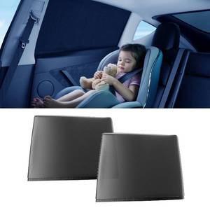 lot 12088 image: DMJN Car Window Shades for Baby (100% UV & Sun Block) Car Side Windows Covers Sun Shades for Baby in Car,Easy-Install Nano Ice-Crystal Coating-Universal Fit (Medium),2 Pack (Used)