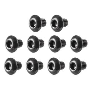 lot 12105 image: uxcell M3x4mm Thread Button Head Hex Socket Cap Screw Bolt 100pcs