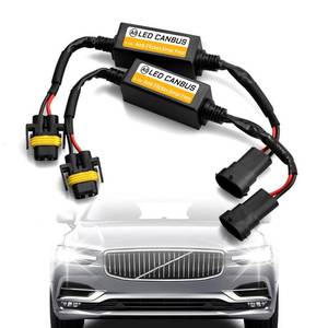 lot 12128 image: UZZH 2PCS H8H9H11 LED Headlight Canbus Decoder, Car Warning Error Decoder Canceller Capacitors Blinker Resistor Kit, LED Light Bulb Anti Flicker Relay Harness Adapter for Most Cars Trucks SUVs