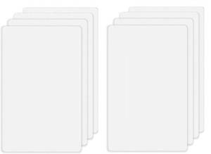 lot 12158 image: ZEFTV Screwless Blank Wall Plates 1-Gang Blank Switch Outlet Electrical Cover Plate Unbreakable Thermoplastic Faceplate for Decorative Receptacle Outlet Switch, White (8 Pack)