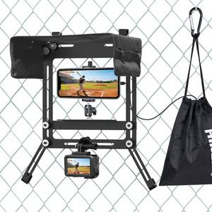 lot 13925 image: Hikeen Game Changer Mounting Kit,Cell Phone Fence Mount for Recording Baseball Softball &Tennis,Gamechanger Streaming Kit,Fence Phone Holder with Shade & Power Pocket for iPhone Gopro and Camera Mevo