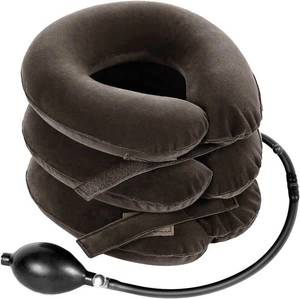 lot 14146 image: Cervical Neck Traction Device for Instant Neck Pain Relief - Inflatable & Adjustable Neck Stretcher Neck Support Brace, Neck Traction Pillow for Home Use Neck Decompression (Classic Gray)