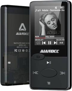 lot 14207 image: Mp3 Player with Bluetooth 5.3 HiFi Sound, Mp3 Player with FM Radio, Mini Music Player 32GB for Kids Adults, Earphones Included, TF Card can be Inserted