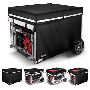 lot 14239 image: GUYISS Generator Covers, 28�20�20 inch Running Generator Cover, 900D210D 100% Waterproof And Tear-resistant Oxford Cloth. Fits Most 3000-4500 Watt Generators. Black