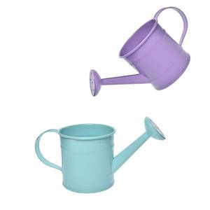 lot 14242 image: Decorative Mini Tin Watering Can - 0.05Gal Cute Metal Jug for Hand Crafts,Garden-Theme Parties,Plant Pots, Home Decor,Housewarmings, Fun Birthday Gift for Girls and Boys (PPB, S)