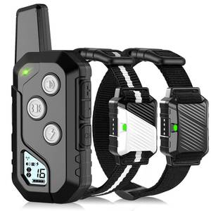 lot 14268 image: Shock Collar for Dogs, Dog Training Collar with Remote Control for 2 Dogs, 3 Training Modes with Beep, Vibration and Satic, Waterproof, Rechargeable for Large Medium