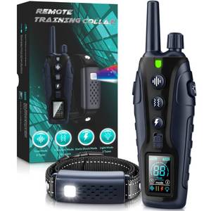 lot 14273 image: Shock Collar for Dogs - 4500FT Dog Training Collar with Remote, Waterproof e Collar with Flashlight, 4 Training Modes, Keypad Lock, Rechargeable Dog Shock Collar for Small Medium Large Dogs