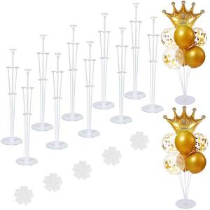 lot 19184 image: ROYUYE 10 Sets of Balloon Stands for Table Balloon Stand Allowing Balloons To Float Without Helium Tank Balloon Holder Decorations for Birthday Party Wedding Festival Christmas