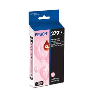lot 20166 image: Epson 279 Claria Photo HD Ink High Capacity Light Magenta Cartridge (T279XL620-S) Works with Expression Photo XP-980