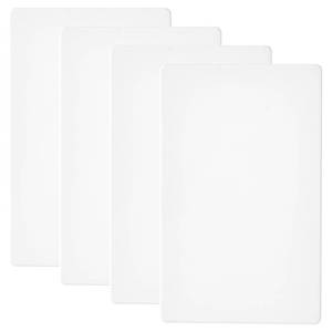 lot 20183 image: Single Screwless Blank Wall Plate Cover for Decorative Light Switch Outlet Dimmers GFCI Receptacle 1-Gang Electrical Faceplate White (4-Pack)