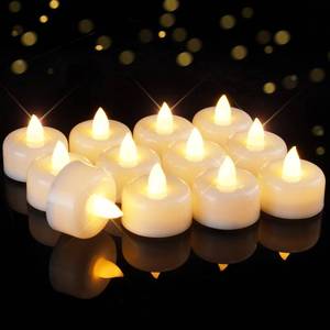 lot 20214 image: Raycare 24Pack Battery Operated Tea Lights Candles, Long Lasting Fake Candles, Flameless LED Tea Lights, Electric Candle for Wedding, Centerpieces, Home Decor, Halloween, Christmas