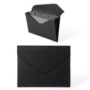 lot 20215 image: Heture PU Leather Heavy-Duty Expanding File Folder, A5US Letter Size Document Organizer with 8 Paper File Folders, 4-12 Inch Expansion, Black �� for Office, Auto Shop, School Paperwork.