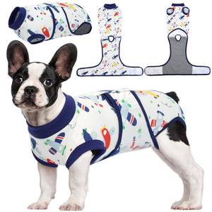 lot 20267 image: Kuoser Recovery Suit for Dogs Cats After Surgery, Professional Pet Recovery Shirt Dog Abdominal Wounds Bandages, Substitute E-Collar & Cone,Prevent Licking Dog Onesies Pet Surgery Recovery Suit (XS)