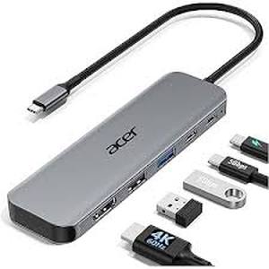 lot 6465 image: Acer 5-in-1 USB-C Hub ODK5UO Multi-Port Adapter