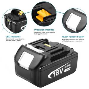 lot 1486 image: Fancy Buying 2Pack 18V 6000mAh Replacement Battery for BL1850 BL1815 BL1830 BL1835 BL1840 BL1860 LXT400 194204-5 194205-3 194230-4 194309-1