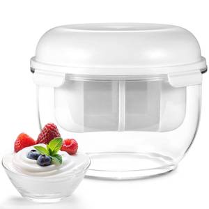 lot 1501 image: Greek Yogurt Strainer, 1.6QT Greek Yogurt Maker with Ultra-Fine Mesh Basket, 2025 Upgraded BPA-Free Strainer for Homemade Thick Greek Yogurt, Extra Large Capacity Container White(XL)