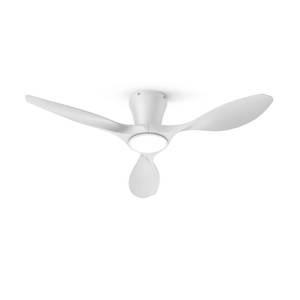 lot 1511 image: TALOYA Ceiling Fans with Lights,42 inch Modern Low Profile Ceiling Fan with Light and Remote Control, Flush Mount, 3CCT, White Ceiling Fan for Bedroom Living Room and Patio