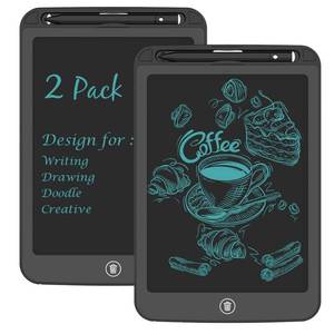 lot 2103 image: 2 Pack TIQUS 9.25 Inch LCD Writing Tablet Pad Ewriter Electronic Board and MeMO Notes for and Adults at Home School and Office Middle Stylus Black