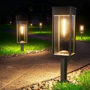 lot 2114 image: BITPOTT Bright Solar Pathway Lights Outdoor Waterproof IP65, 8 Pack Auto OnOff Solar Outdoor Lights for Path, Yard, Patio, Landscape, Lawn, Walkway, Driveway, Garden Decor Lighting Solar Powered