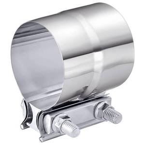 lot 2139 image: bylikeho Exhaust Clamp,Car Accessories 3 Lap Joint Exhaust Band Clamp Sleeve Coupler,Stainless Steel Exhaust Pipe Clamp for Exhaust System,Exhaust Tubing Connection(3 Inch)