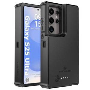 lot 2153 image: ZEROLEMON Galaxy S25 Ultra 10000mAh Extended Case, Data Sync & 2-Devices Charging Full Edge Protection ZeroShock Case Cover for Galaxy S25 Ultra