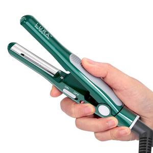 lot 2155 image: Small Flat Iron for Pixie Haircut12 Inch Nano Titanium Curved Plates Straightener,Mini Travel Hair Straightener for Short Hair,Tiny Portable Hair Straightening Irons