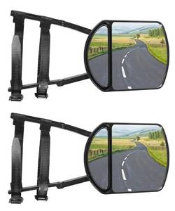 lot 3338 image: UNLRAE Towing Mirrors,Car Accessories Towing Mirror Extensions,Universal 360 Degree Rotation Adjustable Clip-on Side Mirror Extensions for Towing,Suitable for Most SUV,Trailers,Jeep,RVs,Trucks