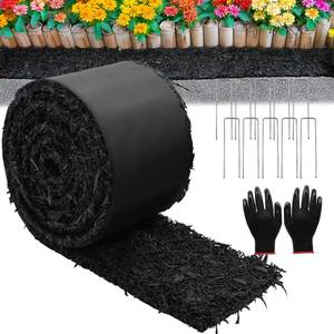 lot 3350 image: 1 Pcs 10 Ft Long Rubber Mulch for Landscaping Garden Mulch Black Roll Rubber Mulch Mat Recycled Natural-Looking Edging Border Cuttable Reduced Weed Growth Bed Liner for Garden 2026