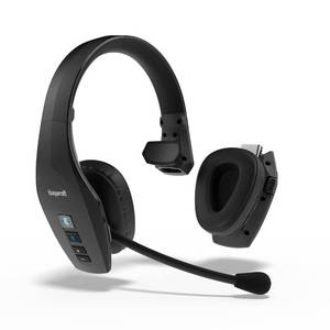 lot 4075 image: BlueParrott S650-XT Noise Cancelling Bluetooth Headset �� 2-in-1 Convertible Stereo to Mono Wireless Headset with Noise Cancellation, Extended Range and IP54-Rated Protection, Black (Renewed)