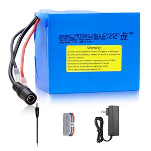 lot 4080 image: KBT 24V 4Ah Rechargeable Lithium Replacement Battery, with Charger, Charging Cable, Cable Connector for Kids Ride On Cars