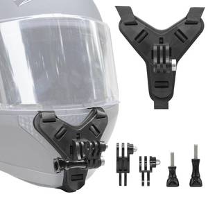 lot 4084 image: Haoyou Helmet Chin Mount Strap Compatible with Gopro Hero 13 12 11 10 9 8 7 and DJI Osmo Action Camera��Motorcycle Helmet Extension Attachment Mounting Accessories (Black)