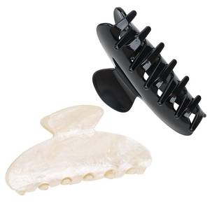 lot 4089 image: ACO-UINT 2 Pack Hair Claw Clips for Women Acrylic Claw Clips for Thick Hair Non-slip Clip for Hair Large Claws Hair Accessories for Women Girls��Black&White��